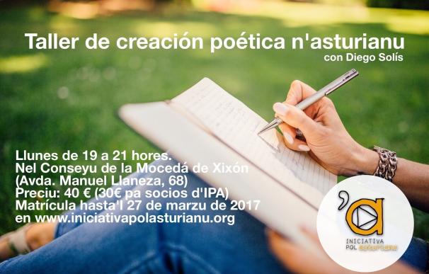 Iniciativa pol Asturianu inicia un taller de creación poética en asturiano a cargo del escritor Diego Solís