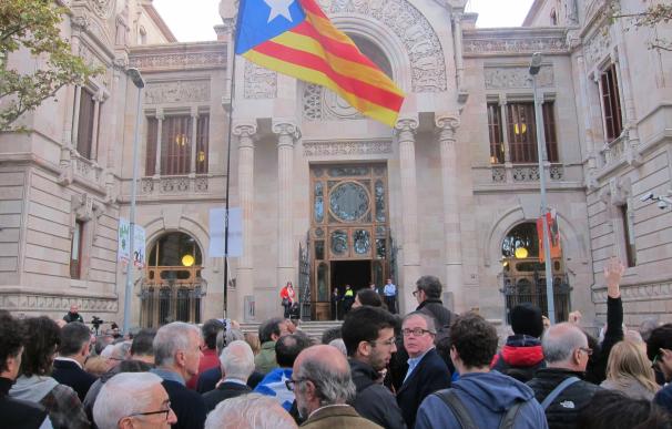 Concentraciones ante la sede del Tribunal Superior de Justicia de Cataluña.