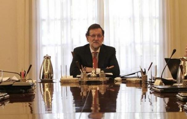 Rajoy, en el Consejo de Ministros.