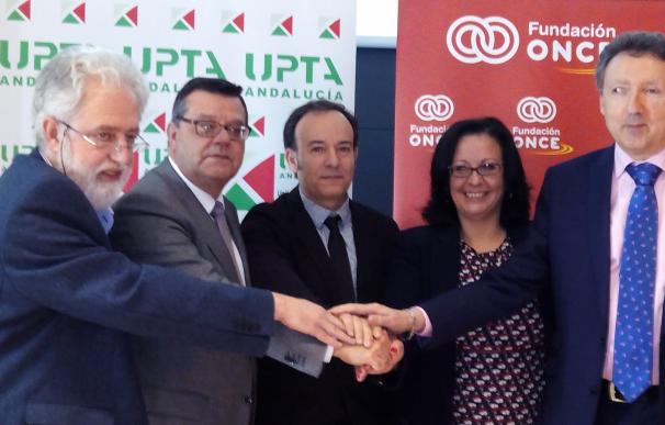 UPTA-A, ONCE Andalucía y Fundación ONCE favorecerán la inserción laboral de discapacitados en pymes y como autónomos