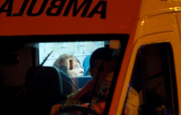 Ocho heridos en Burgos al salirse en la N-232 una furgoneta que atropelló a un corzo