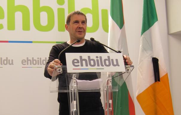 Otegi (EH Bildu) ensalza a McGuinnes como "figura principal" en la consecución de la paz en Irlanda del Norte