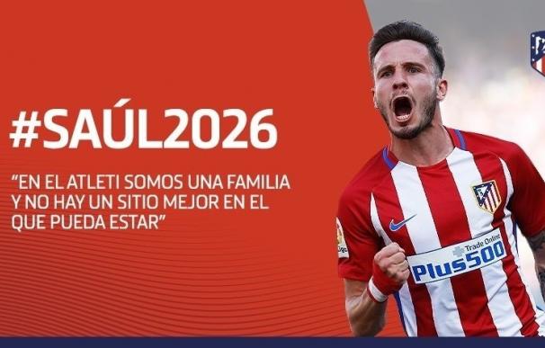 Saúl Ñíguez renueva con el Atlético hasta 2026