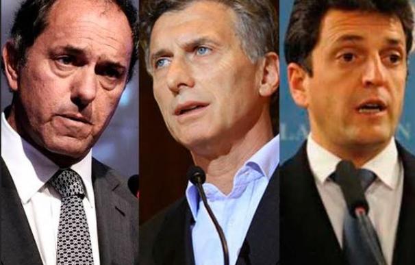 Daniel Scioli, Mauricio Macri y Sergio Massa: tres hombres por un solo destino, la presidencia de Argentina