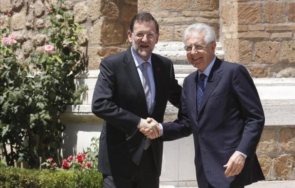 Monti y Rajoy se reunirán en Madrid con la crisis del euro como protagonista