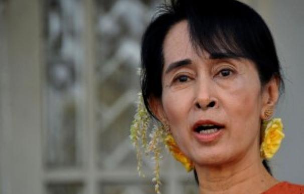 Aung San Suu Kyi, líder de la Liga Nacional para la Democracia (LND)