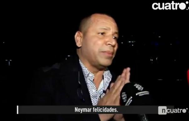 El padre de Neymar agredió a unos periodistas. / Cuatro