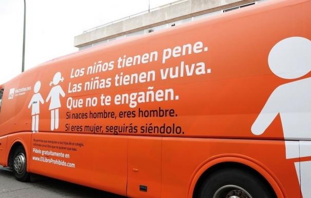 El autobús de Hazte Oír volverá a Madrid en septiembre coincidiendo con la votación en el Congreso de la Ley LGTBI
