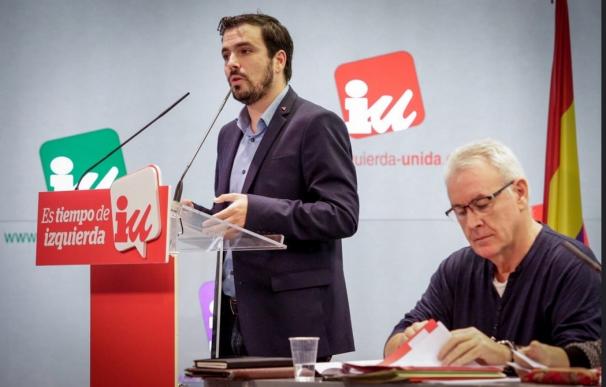 Alberto Garzón y Cayo Lara serán los interlocutores de IU en la negociación con Pedro Sánchez para su investidura