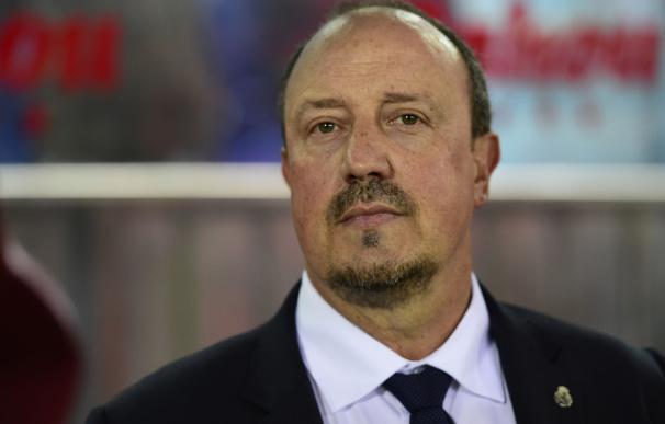 Real Madrid's coach Rafael Benitez looks on prior