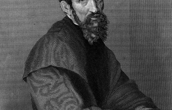 Dibujo del pintor, escultor y arquitecto Michelangelo Buonarroti