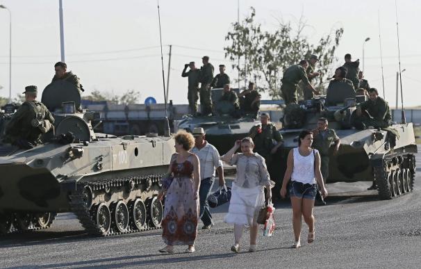 Kiev denuncia la entrada de blindados rusos en el territorio de Ucrania