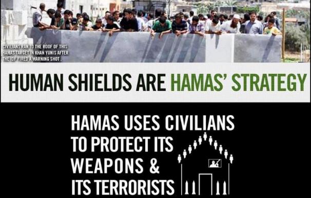 Israel acusa a Hamás de usar a civiles como escudos humanos