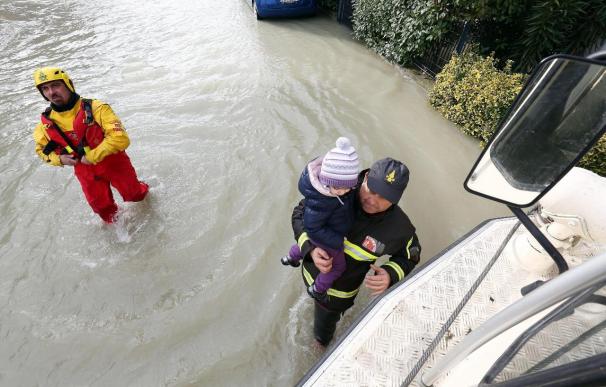Cuatro muertos y cuatro heridos graves por inundaciones en el norte de Italia