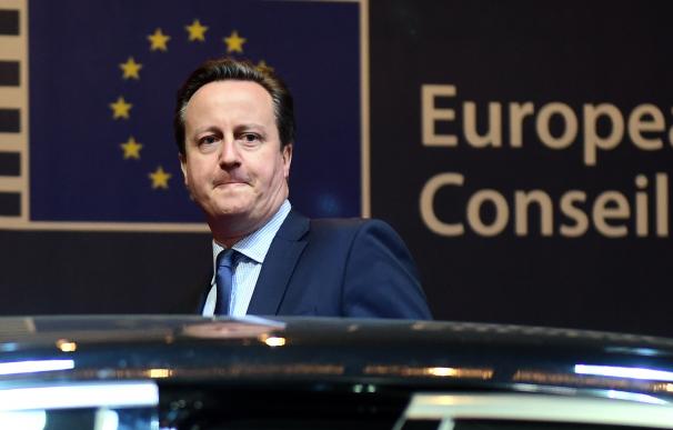 David Cameron a su llegada al Consejo Europeo en Bruselas