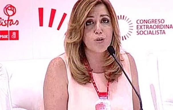 Susana Díaz cree que la fecha de las primarias no será "elemento de fricción" y las prefiere tras las municipales