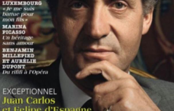 Portada de la revista francesa Point de Vue en la que se analiza el documental de France 3 sobre el rey Juan Carlos