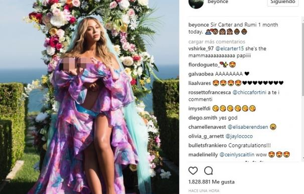 Beyoncé presenta a sus mellizos en Instagram