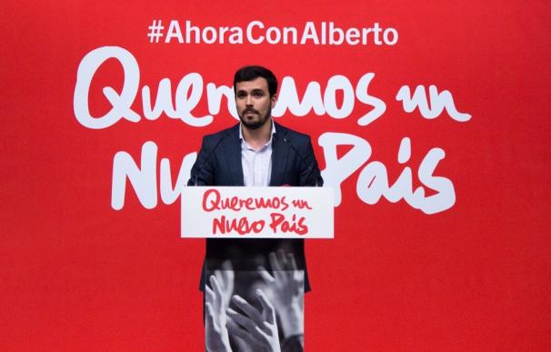 Garzón afirma que "Ciudadanos es el sostén del bipartidismo" que representan PP y PSOE