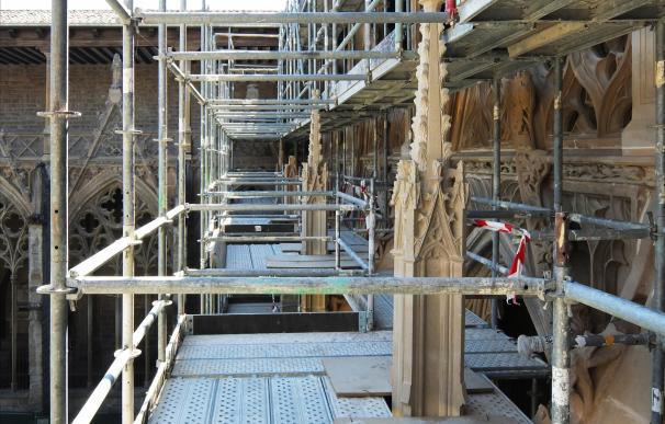 El 23 de julio se reanudan las visitas guiadas a las obras de restauración del claustro de la Catedral de Pamplona