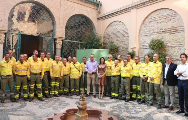 Reconocidos los trabajadores del Infoca participantes en la extinción del incendio de Portugal