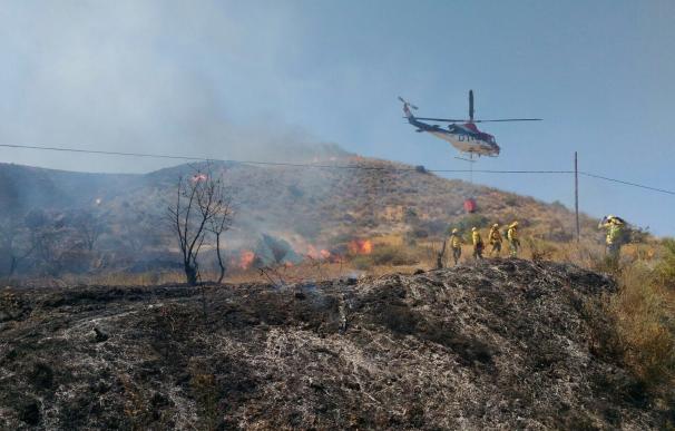 El Infoca da por extinguido el incendio de Sorbas, que ha afectado a cinco hectáreas de matorral