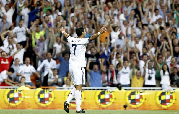 Cristiano Ronaldo celebra su gol ante el Barcelona