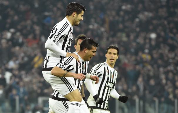 Morata fue vital en la remontada de la Juventus. / AFP