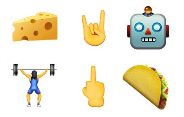 Algunos de los nuevos emojis que ya están disponibles en iOS 9.1.