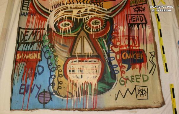 Recuperan en Pollença un cuadro de Basquiat