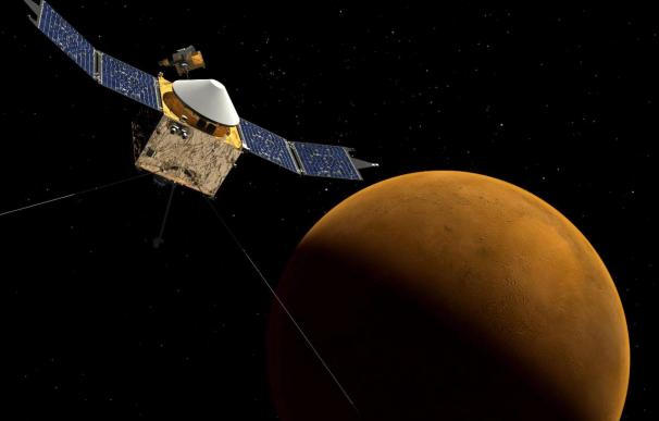 La sonda que estudiará la atmósfera de Marte entra en la órbita del planeta