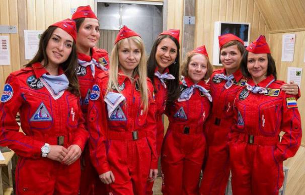 Las investigadoras rusas que simularán un viaje a la Luna estarán aisladas durante ocho días. (Facebook / imbp.ru)