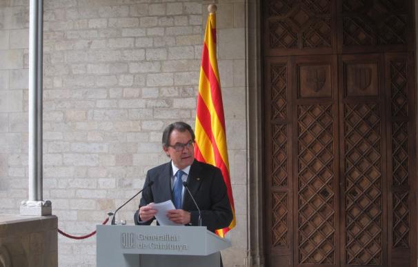 El presidente de la Generalitat, Artur Mas, en una comparecencia la semana pasada.