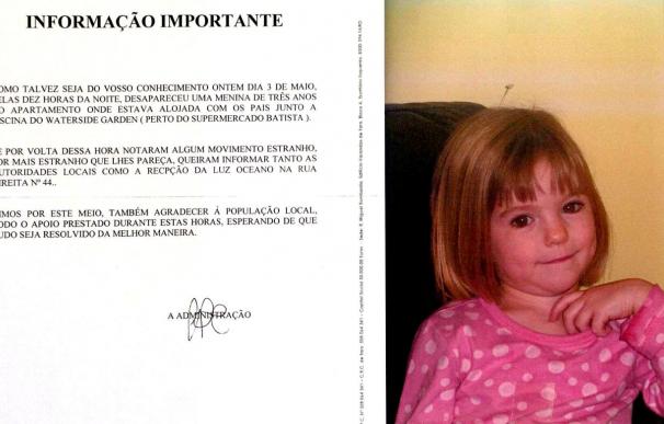 La Policía portuguesa descartó pistas sobre el posible paradero de Madeleine