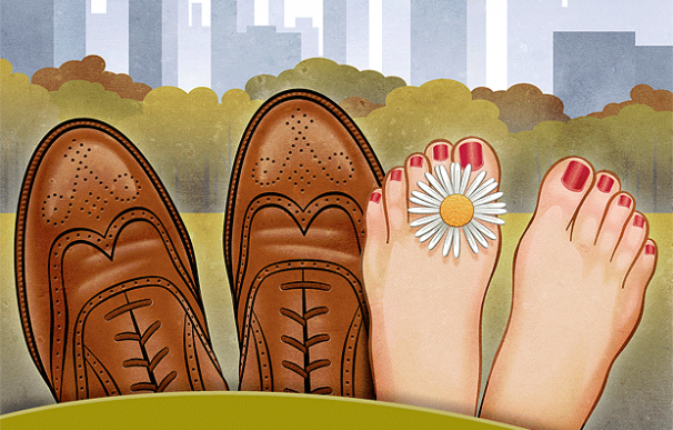 Detalle del cartel del musical "Barefoot in the park" (Neis Simon's)