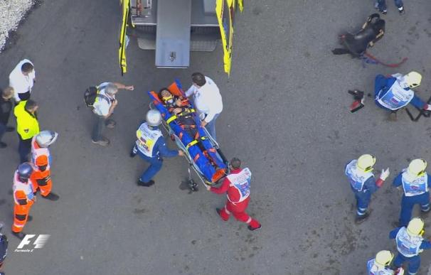 Carlos Sainz sufrió un grave accidente en Sochi.