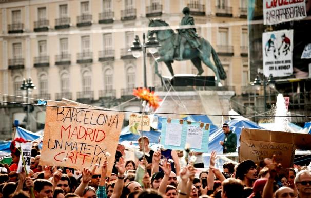 Los acampados en Madrid esperan reforzar su presencia aunque arrecian las peticiones de desalojo