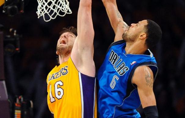 Gasol afirma que "es una derrota dura" la de los Lakers ante los Dallas Mavericks