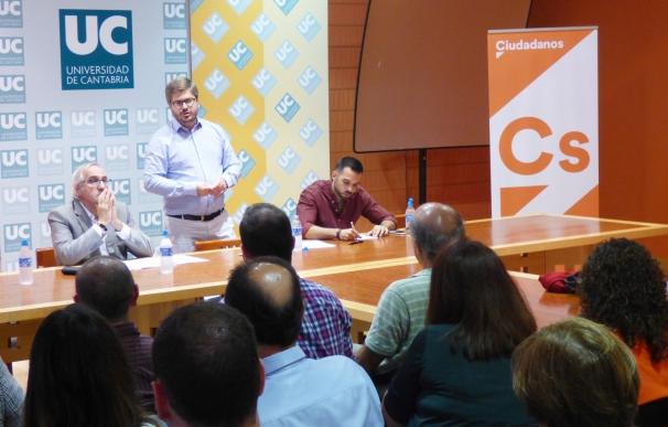 Hervías (Cs) dice que el partido está creciendo en Cantabria, donde cuenta con 330 afiliados