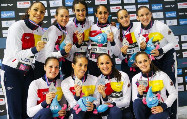 Las chicas de sincronizada ganan en el combo la segunda plata para España
