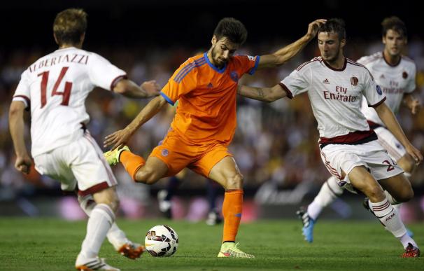 2-1: Dos buenos goles de Alcácer y Rodrigo dejaron el Naranja en Mestalla