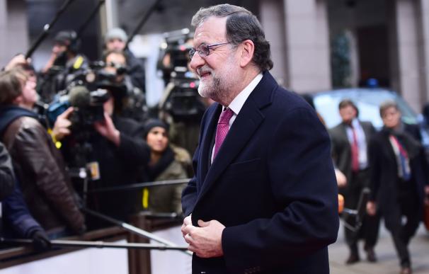 Spain's Prime minister Mariano Rajoy arrives for a