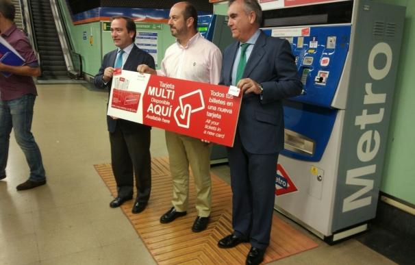 Este viernes entrará en funcionamiento la tarjeta 'Multi' de Metro que sustituye a los billetes de banda magnética