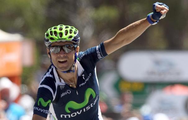 Valverde (Movistar): "En el podio me sentía como en una nube y se me han saltado las lágrimas"