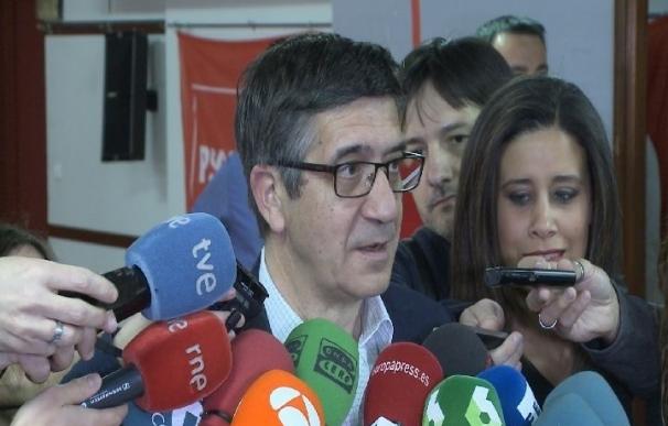 Patxi López, contrario a la aplicación del 155 en Cataluña porque no hay "ningún hecho", solo "teatro"