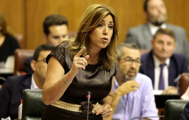 Susana Díaz anuncia que los empleados públicos andaluces cobrarán en julio la subida del 1% incluida en los PGE