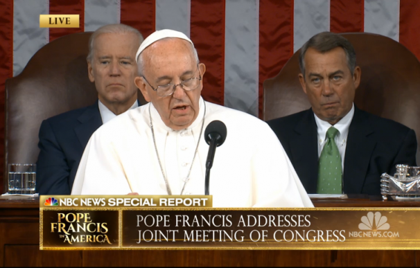 El Papa se dirige a las dos cámaras del Congreso de EEUU en un discurso histórico