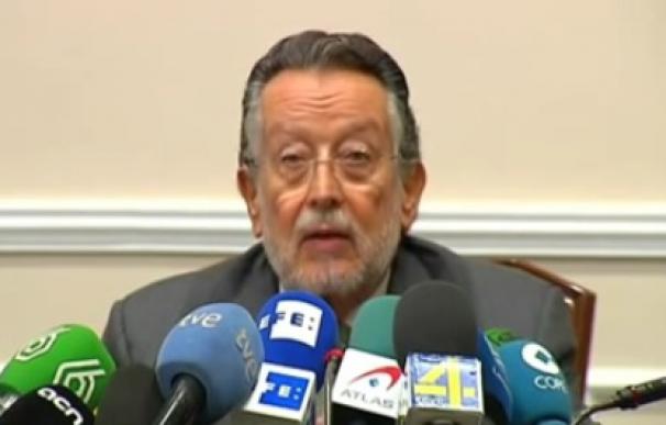 Alfonso Grau en la polémica rueda de prensa de 2014.