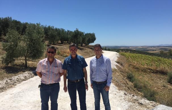 Diputación entrega las obras en diversos caminos rurales de Palenciana y La Guijarrosa