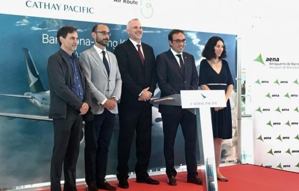 Cathay Pacific inaugura la ruta Barcelona-Hong Kong, la primera directa entre ambas ciudades